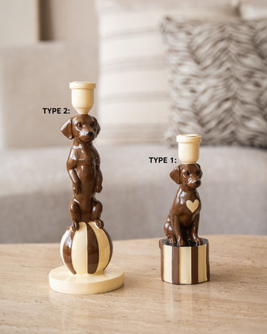 Handmade Candle Holder Sausage Dog - Things I Like Things I Love