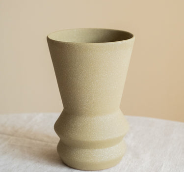Handmade Deco Vase Engobe Green - Things I Like Things I Love