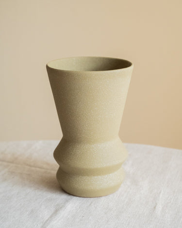 Handmade Deco Vase Engobe Green - Things I Like Things I Love