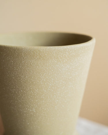 Handmade Deco Vase Engobe Green - Things I Like Things I Love