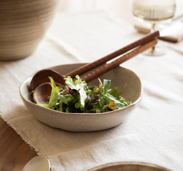 Handmade Deep Dinner Plate Serpa Beige - Things I Like Things I Love