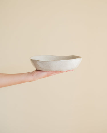 Handmade Deep Dinner Plate Serpa Beige - Things I Like Things I Love
