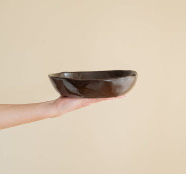 Handmade Deep Dinner Plate Serpa Burgundy - Things I Like Things I Love