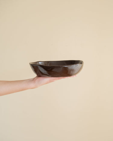 Handmade Deep Dinner Plate Serpa Burgundy - Things I Like Things I Love