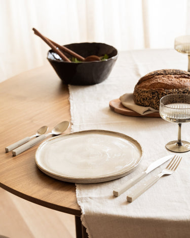Handmade Dinner Plate Serpa Beige - Things I Like Things I Love