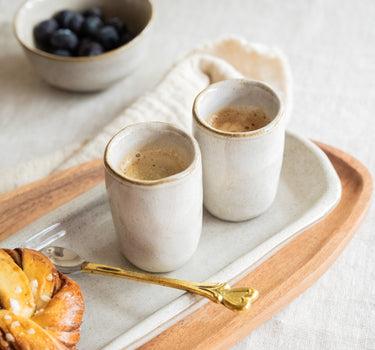 Handmade Espresso Mug Serpa Beige - Things I Like Things I Love