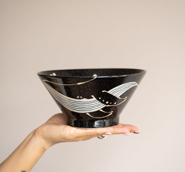 Handmade Japanese Bowl Whale Medium - Things I Like Things I Love