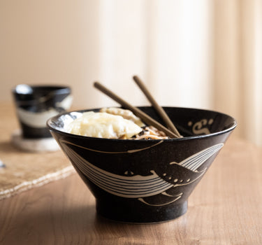Handmade Japanese Bowl Whale Medium - Things I Like Things I Love