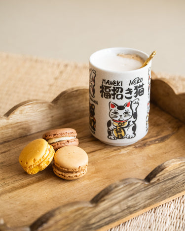 Handmade Japanese Cup Emboss Lucky Cat - Things I Like Things I Love
