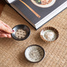 Handmade Japanese Sauce Dish Kuro Stripes - Things I Like Things I Love
