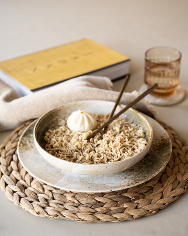 Handmade Japanese Yuki Deep Dinner Plate - Things I Like Things I Love