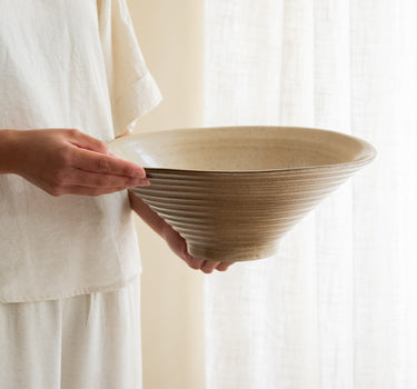 Handmade Large Serving Bowl Caramel - Things I Like Things I Love