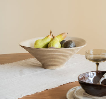 Handmade Large Serving Bowl Caramel - Things I Like Things I Love