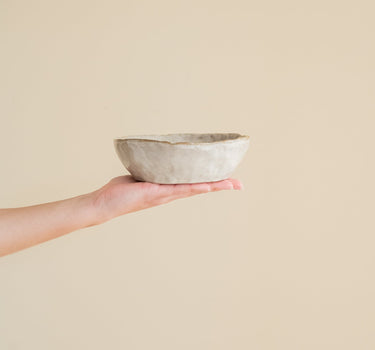 Handmade Medium Bowl Serpa Beige - Things I Like Things I Love