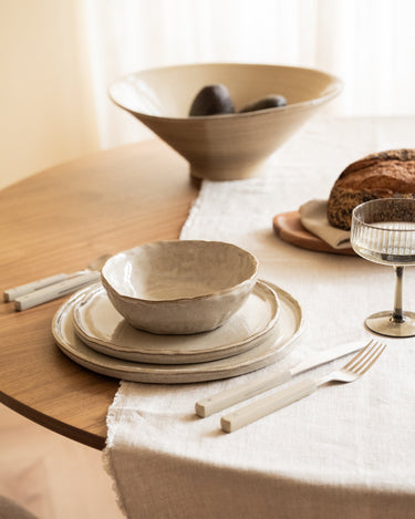 Handmade Medium Bowl Serpa Beige - Things I Like Things I Love