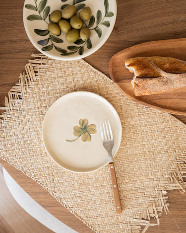 Handmade Plate Lucky Clover Ceramic - Things I Like Things I Love