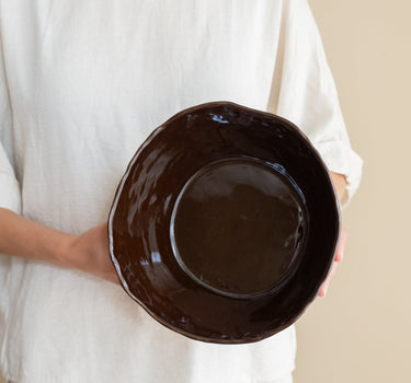Handmade Salad Bowl Serpa Burgundy - Things I Like Things I Love