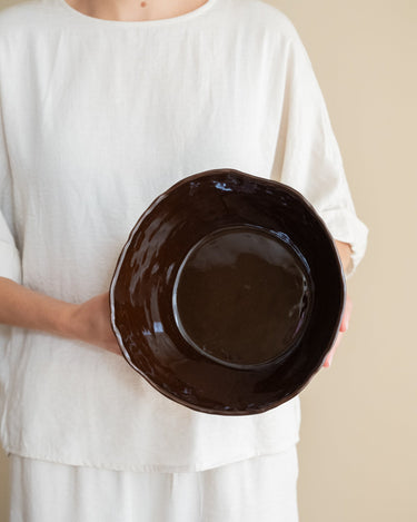 Handmade Salad Bowl Serpa Burgundy - Things I Like Things I Love