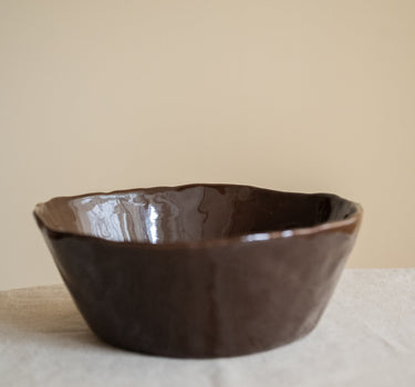 Handmade Salad Bowl Serpa Burgundy - Things I Like Things I Love