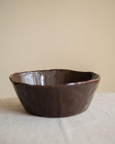 Handmade Salad Bowl Serpa Burgundy - Things I Like Things I Love