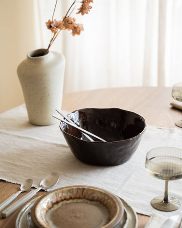 Handmade Salad Bowl Serpa Burgundy - Things I Like Things I Love
