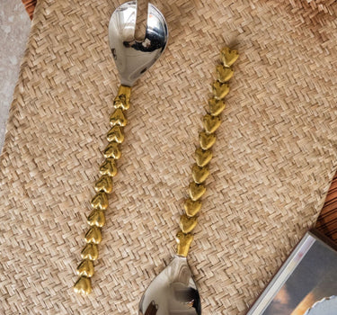 Handmade Salad Servers Holly Heart - Things I Like Things I Love