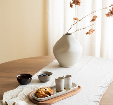 Handmade Serving Tray Serpa Beige - Things I Like Things I Love