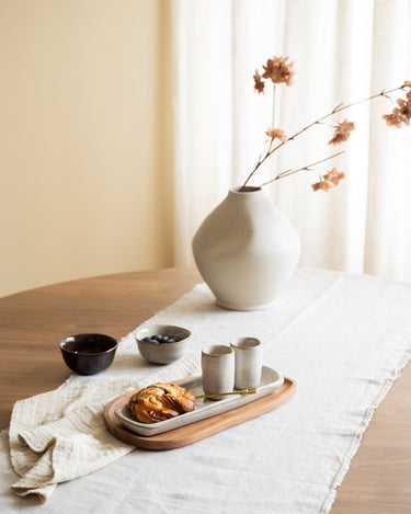Handmade Serving Tray Serpa Beige - Things I Like Things I Love