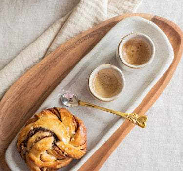 Handmade Serving Tray Serpa Beige - Things I Like Things I Love