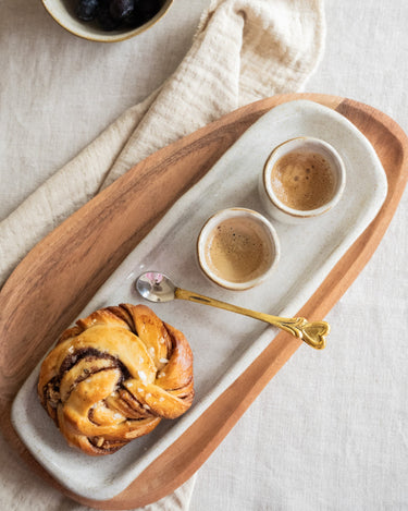 Handmade Serving Tray Serpa Beige - Things I Like Things I Love