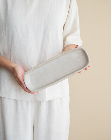 Handmade Serving Tray Serpa Beige - Things I Like Things I Love