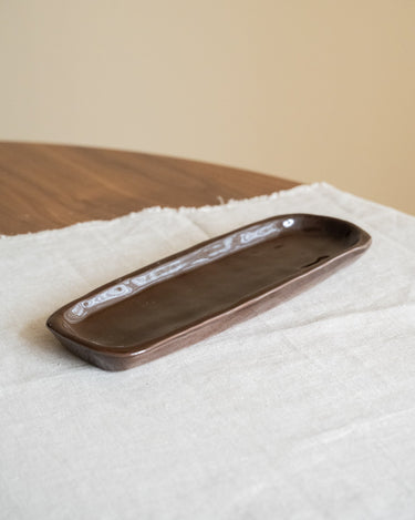 Handmade Serving Tray Serpa Burgundy - Things I Like Things I Love