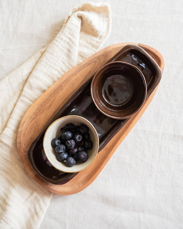 Handmade Small Bowl Serpa Burgundy - Things I Like Things I Love