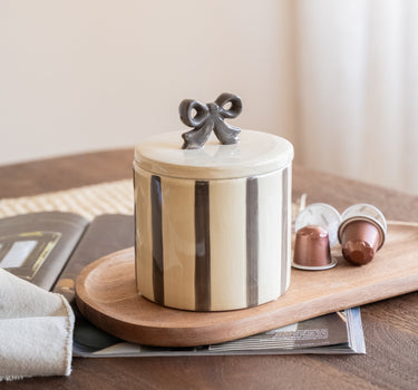 Handmade Storage Jar Bow - Things I Like Things I Love