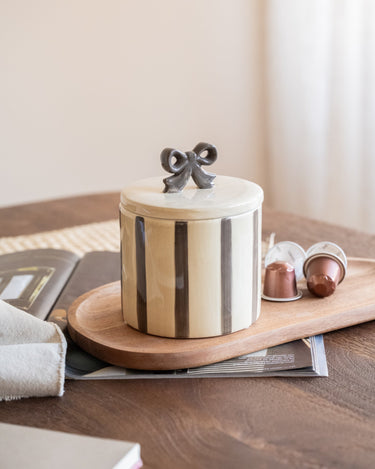 Handmade Storage Jar Bow - Things I Like Things I Love