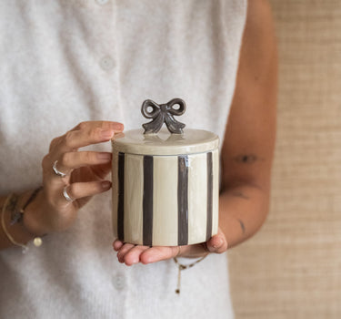 Handmade Storage Jar Bow - Things I Like Things I Love