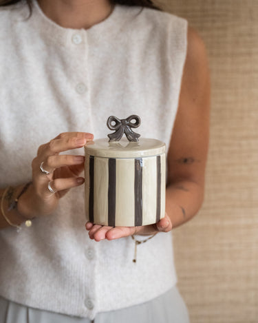 Handmade Storage Jar Bow - Things I Like Things I Love