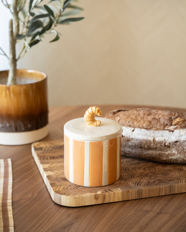 Handmade Storage Jar Croissant - Things I Like Things I Love