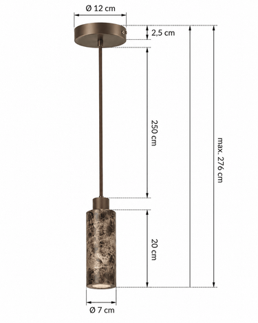 Hanglamp Tivoli Marmer / Travertin - Things I Like Things I Love