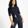 Hanna Zip Knit Cardigan Night Sky - Things I Like Things I Love