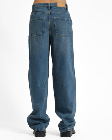 Hazal Barrel Jeans Medium Blue Denim - Things I Like Things I Love
