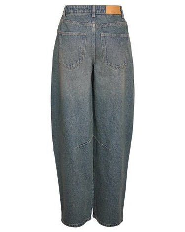 Hazal Barrel Jeans Medium Blue Denim - Things I Like Things I Love