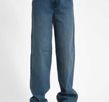 Hazal Barrel Jeans Medium Blue Denim - Things I Like Things I Love