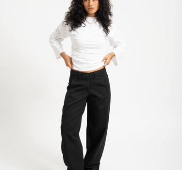 Hazel Kira Barrel Pants Zwart - Things I Like Things I Love