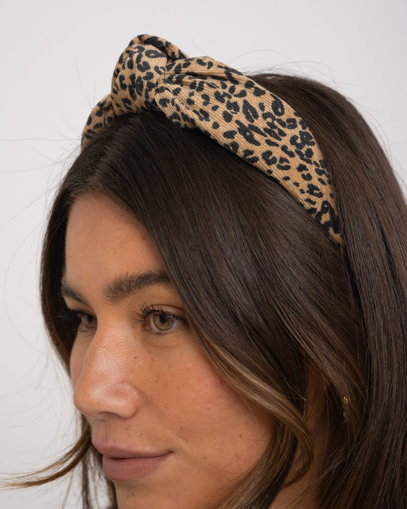 Headband Leopard Camel - Things I Like Things I Love