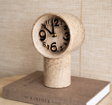 HKLIVING Clock Retro Ceramic Cream - Things I Like Things I Love