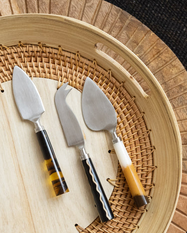 HKLiving - Gift Set Cheese Knives Havana - Things I Like Things I Love