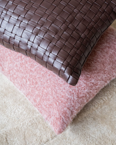 HKLIVING Kussen Gevlochten Bruin - Things I Like Things I Love