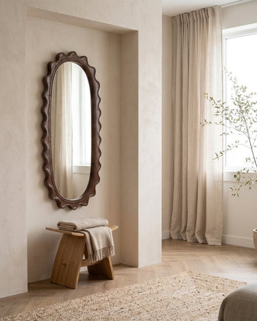 HKLIVING Large Mirror Dark Wood - Things I Like Things I Love