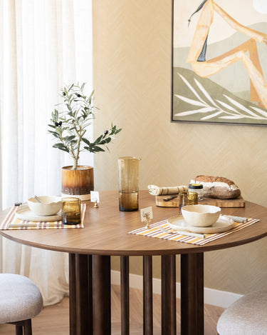 HKLIVING Placemat Striped Amber - Things I Like Things I Love